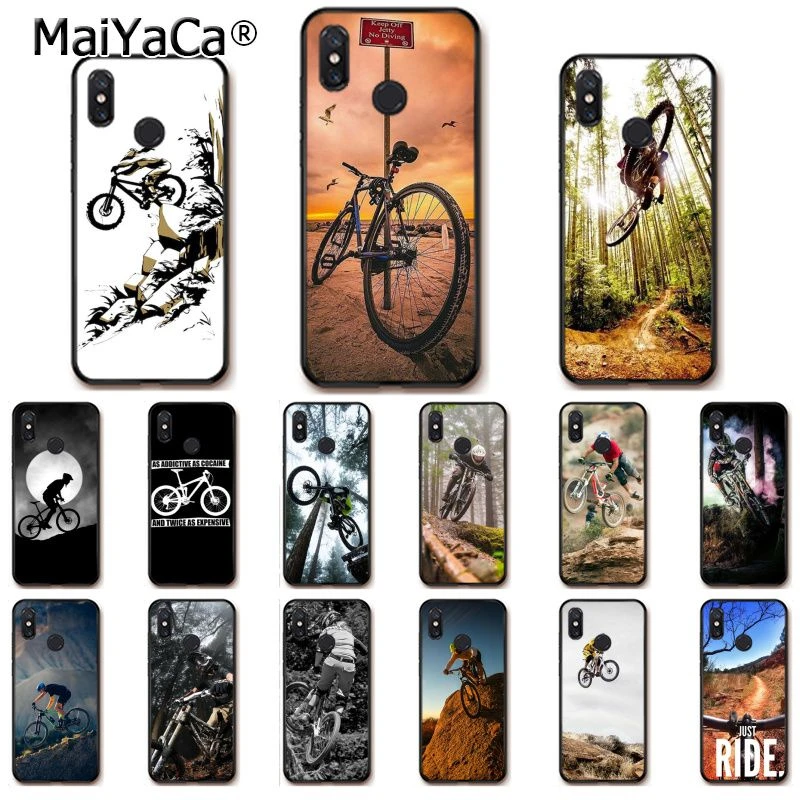 MaiYaCa Amazing mountain bike Bicycle MTB design Phone Case for Xiaomi Redmi8 4X 6A 9 8T Redmi 5 5Plus Note5 7 Note8pro 9 9pro xiaomi leather case chain