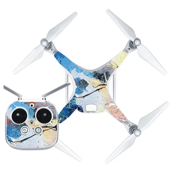 

Painting Style Vinyl Skin Sticker for DJI Phantom 4 Drone And Remote Controller 0175