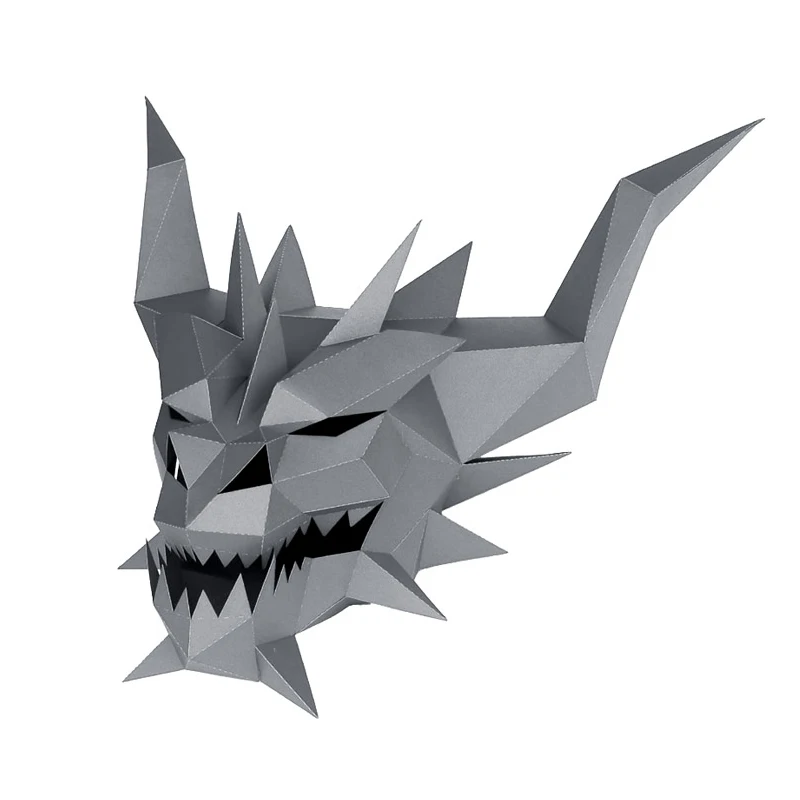 3D Бумажная Маска DIY модный костюм демона Косплей Papercraft модели розыгрыш крутой