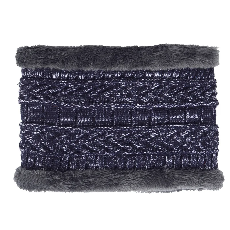 Winter Scarves For Men Women Thick Collar Neck Snood Scarves Knitted Neck Snood Warp Collar Warm Male Soft Fleece Scarves