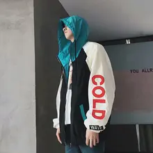 Стиль, летнее пальто, мужское, тонкое, свободный крой, тренд, BF стиль, для пар, с капюшоном, для студентов, пальто, ulzza