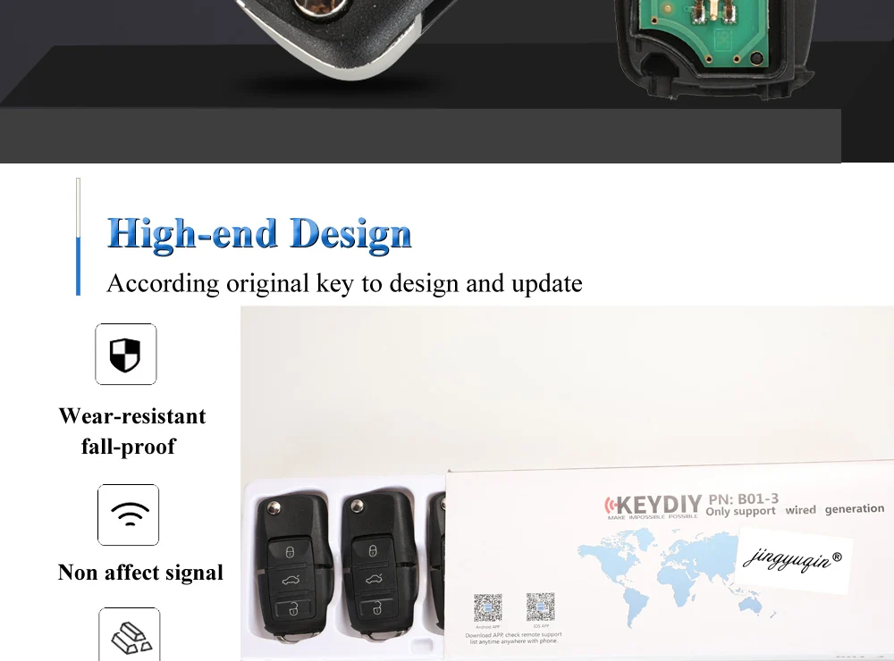 Keyforkess 5 pz/lotto B01 L1 KD chiave a distanza di serie B del bottone 3 per la macchina URG200/KD900/KD200 - Hd5c3a57cbf414fdbaf1dde2fd4acc80aF