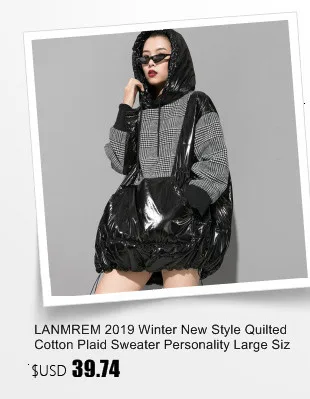 LANMREM Original Two-piece Hooded Vest Sweater Tied Bandwidth Loose Long Sleeves Outside Sweaters Women 19B-a220