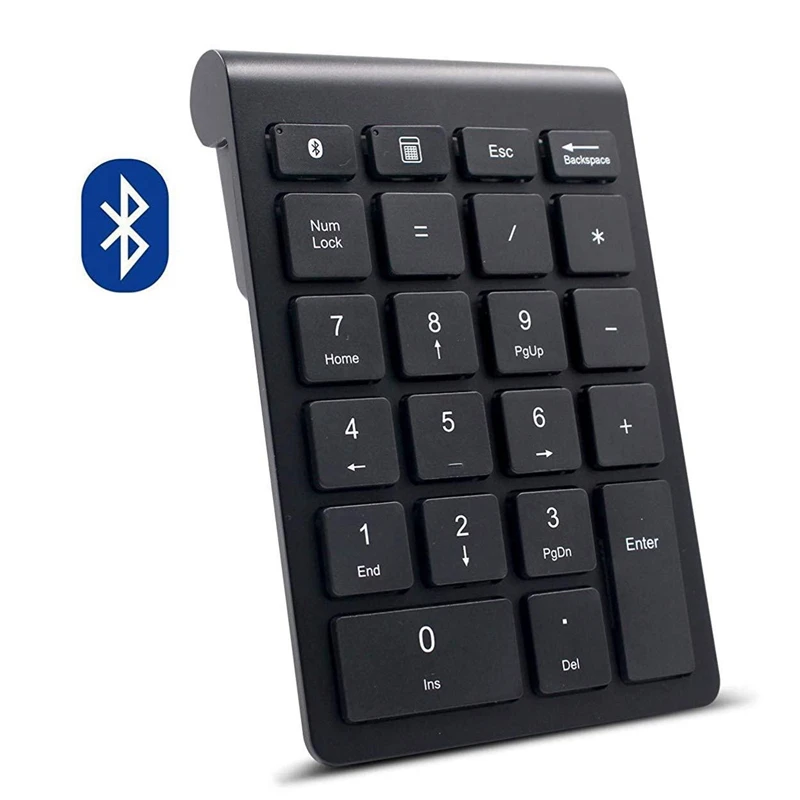 Bluetooth Номер Pad, беспроводной Bluetooth 22 клавиши Многофункциональные цифровые расширения клавиатуры для ноутбука/рабочего стола/ПК/ноутбука