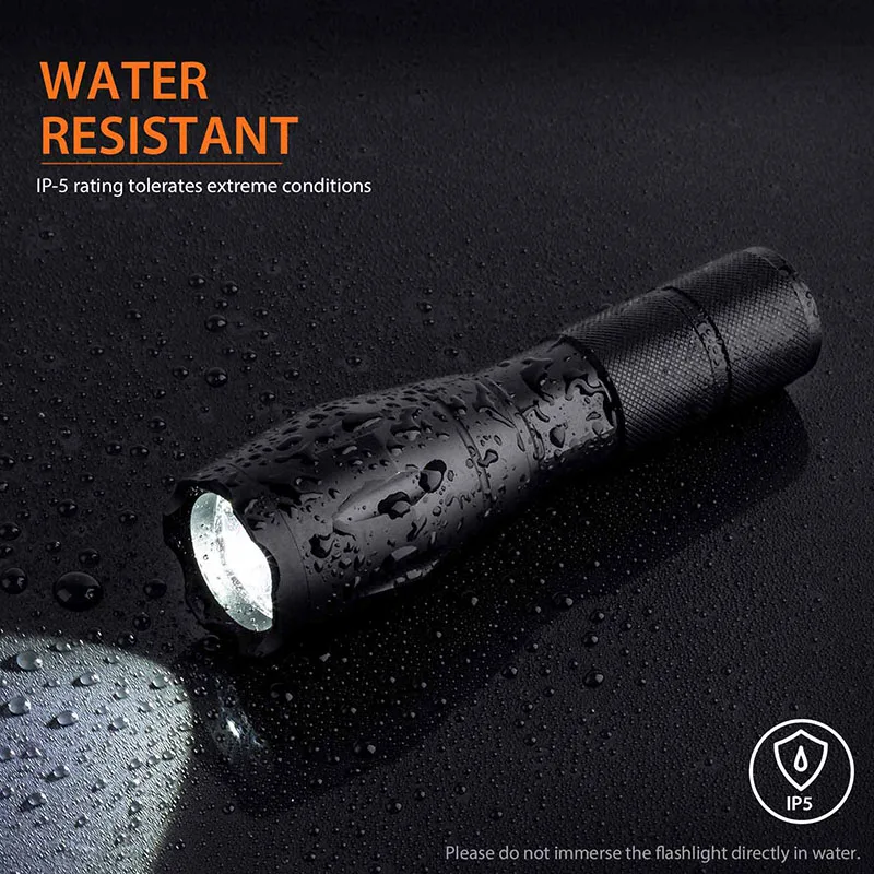 Q250 Led Flashlight Bright T6/L2 Torch Zoomable 5 Modes USB TL360 Waterproof Resistant Handheld 18650 Light Bicycle Light|LED Flashlights| - AliExpress