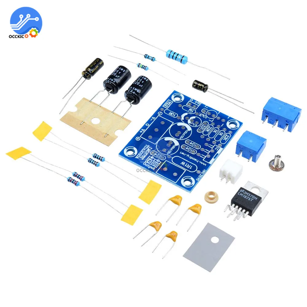 LM1875T плата одноканального усилителя аудио стерео HIFI звуковая плата для Arduino Сделай Сам спикер комплект Preamp