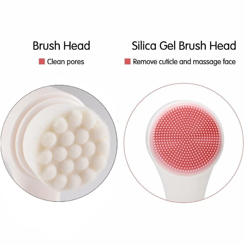 Щетки для мытья лица Мягкий силиконовый очиститель для лица со щеткой водонепроницаемый дизайн красота здоровья ваше лицо женские очищающие средства(синий+ белый