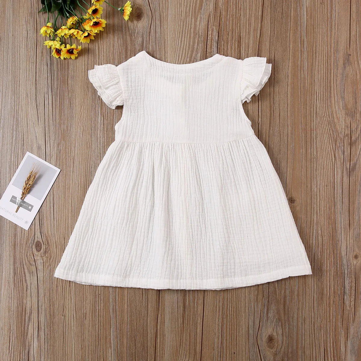 Ma&Baby 1-6Y Summer Toddler Kid Baby Girl Dress Ruffles Sleeves Party Dresses Children Girls  Button Pocket Dress D35 baby dresses for wedding