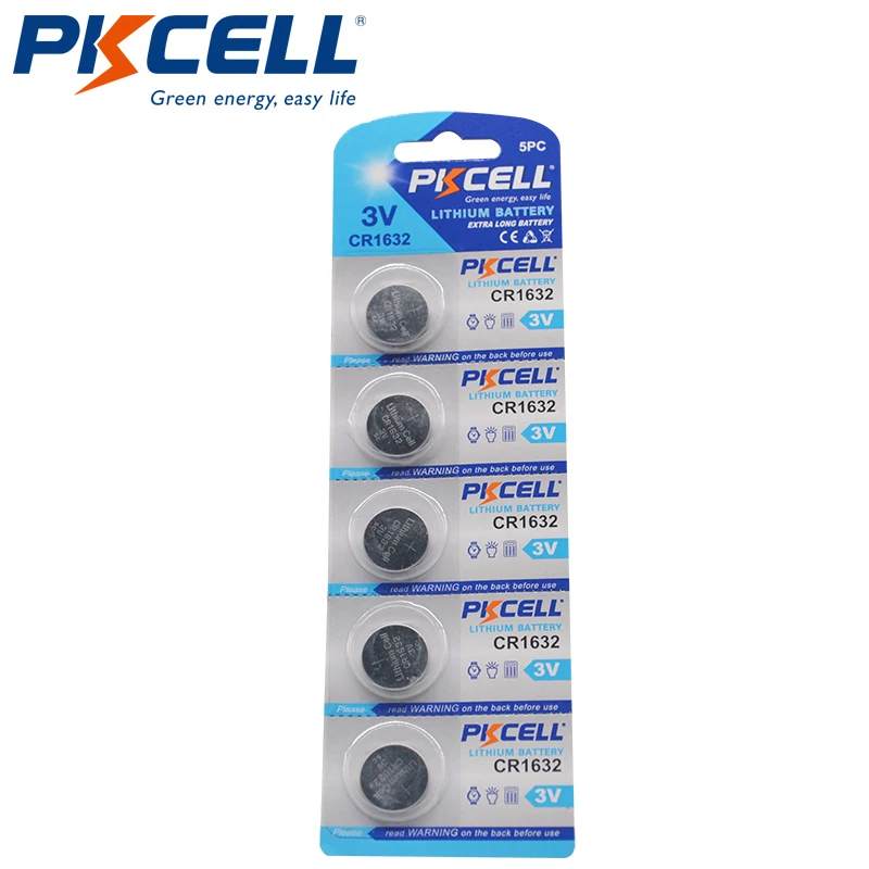 5Pcs Kcell CR1632 1632 DL1632 3V Lithium Cell Button Coin Batterij|Knoopcelbatterijen| - AliExpress