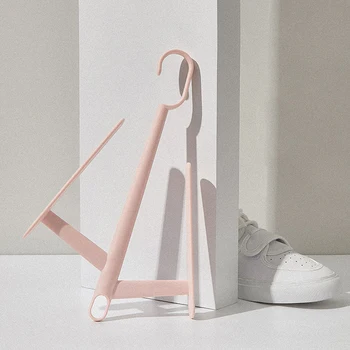 

Wind Proof Bedroom Drying Rack Small Outdoor Balcony Shoes Hanger Double Hook Multifunction Underwear Home Bathroom Folding