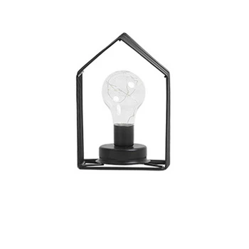 

House Modeling Bedroom Table Lamp Battery-Powered Bedside Night Light with Switch Creative Home Decoration