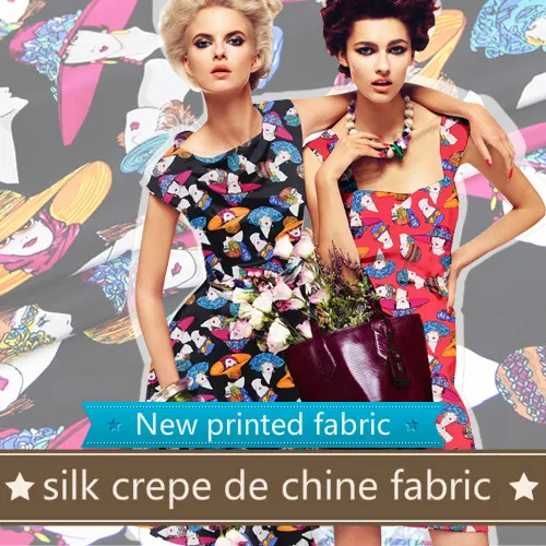 Шелковая ткань против морщин метр 14 мм крепдешин шелковая ткань модный принт рубашка платье креп ткань оптом шелковая ткань