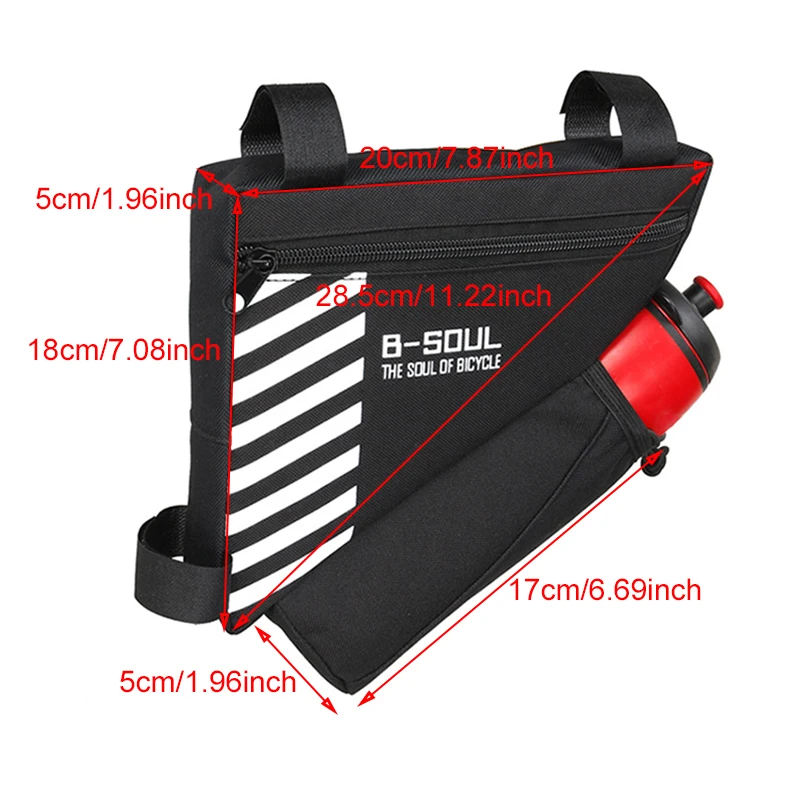 Discount Bicycle Triangle Bag Nylon Bike Cycling Frame Bag Top Tube Bag Waterproof Rode Bicycle MTB Saddle Bag Accessories 2