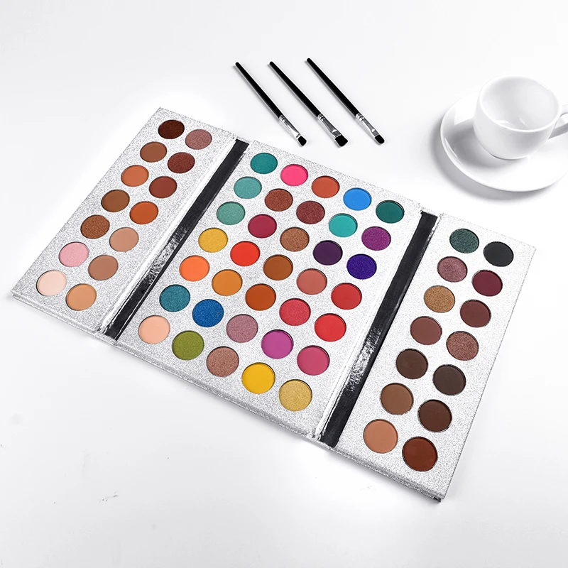 2019 New Design Bling Diamond Eyeshadow Palette 63 Color Waterproof Shimmer Matte Eyeshadow palette