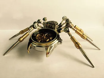 

2019 Steampunk Model Kit Metal Mechanical Spider Modelling Tools Hobby Diy Toys Creative Gift Free Shipping