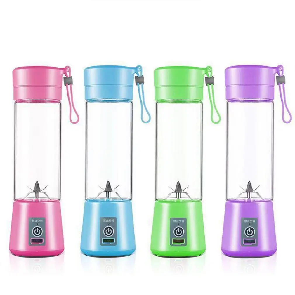 380ML Electric USB Rechargeable Portable Juicer Smoothie Blender Machine Mixer Juice Cup Maker Fast Blenders Food Processor