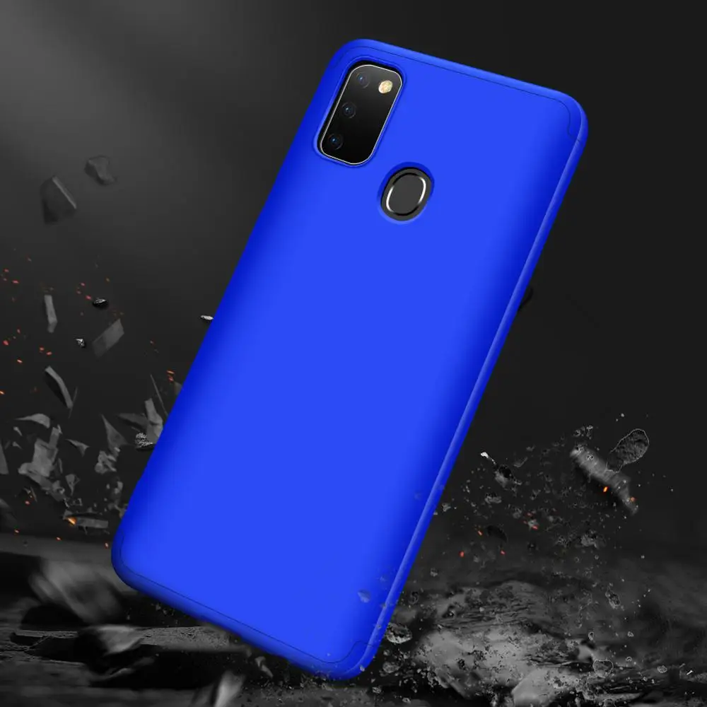 Ударопрочный чехол для samsung Galaxy M30S, Жесткий Чехол для ПК, чехол для samsung Galaxy M30S M307 M307F, SM-M307F, Капа 6,4 дюйма - Цвет: blue