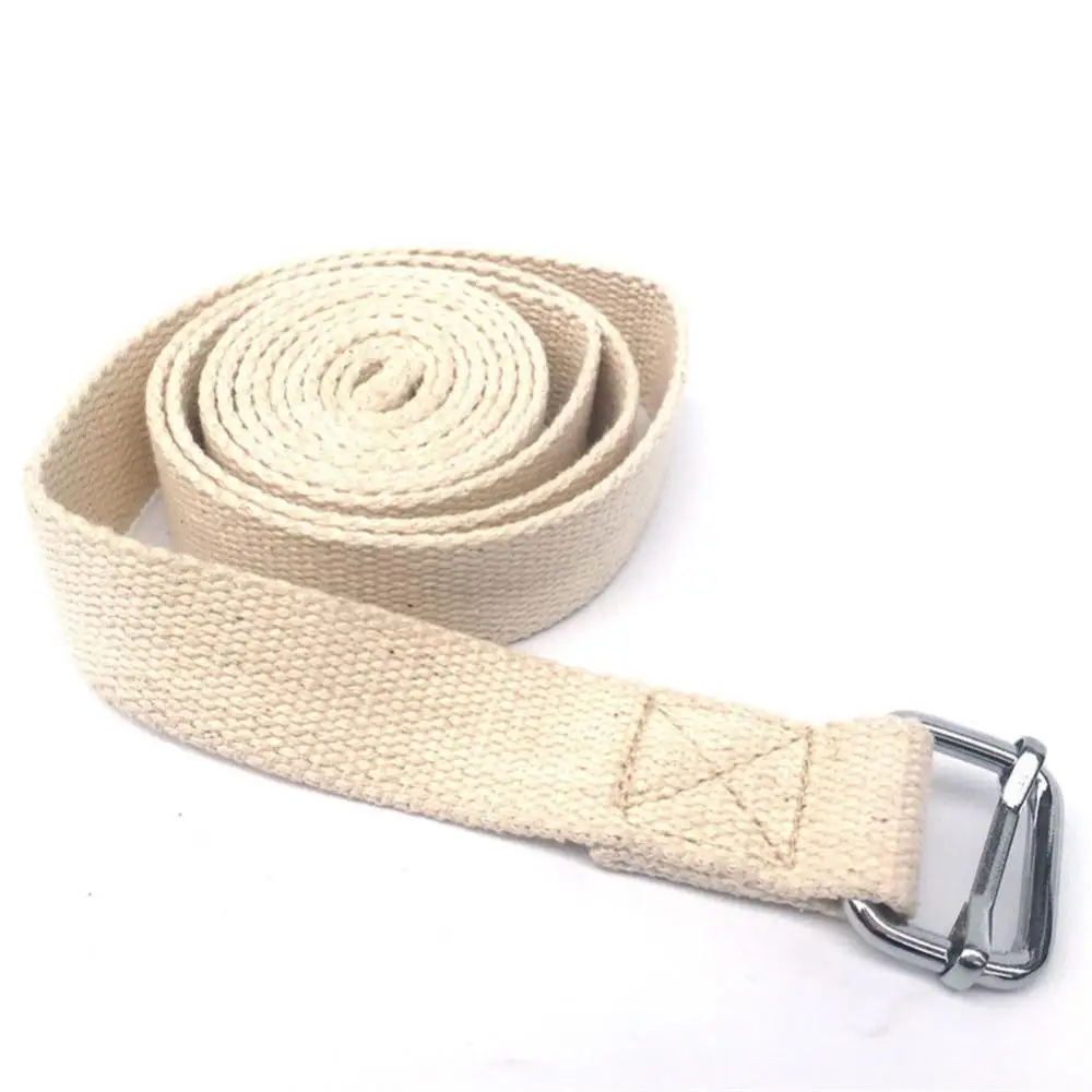 Yoga Strap Cotton Yoga Strap Belt D-Ring Buckle Gym Bodybuilding Exercise Fitness Resistance Band Yoga Pilates Crossfit Accessories
