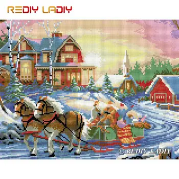 

High Quality Diamond Painting Noble Carriage Full Round Diamond Embroidery Beaded Cross Stitch Pixel Mosaic Pattern Home Decor