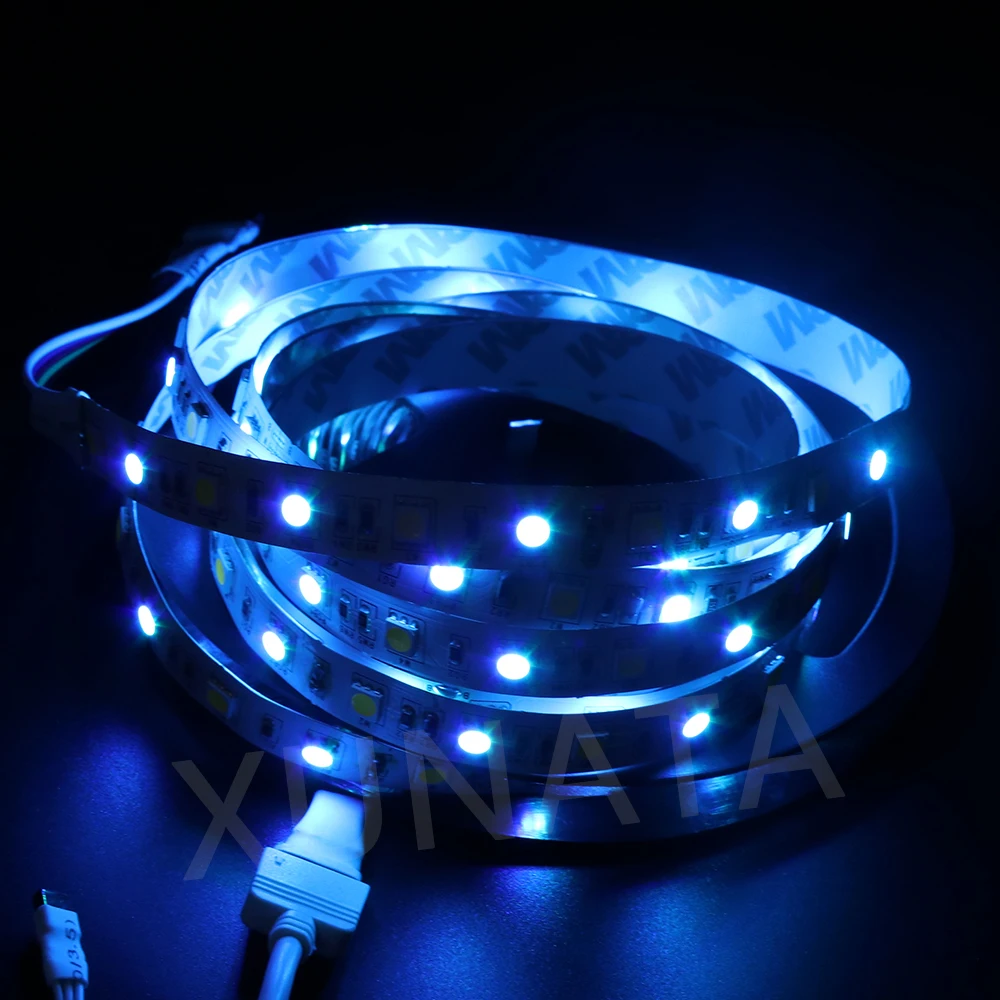 DC12V 5050 RGBW Светодиодные ленты огни 10 м 60 Светодиодный s/m Водонепроницаемый светодиодный гибкая светлая + AU/ EU/US/UK вилка + 40key ИК-пульт