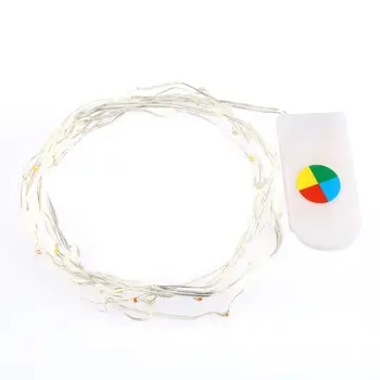 

5 Colors LED Copper wire String Light 2m 20led Waterproof CR2032 Battery Wedding Decoration Christmas Fairy lamp