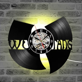 

Rock Band Luminous Wall Clock Music Vinyl Record Wall Clock Modern Design LED Clock 7 Colors Change Wall Watch Living Room Decor