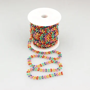 

10m 1roll/lot High quality colorful rosary chain,fashion rosary chain for jewelry making,bracelet/necklace accessories