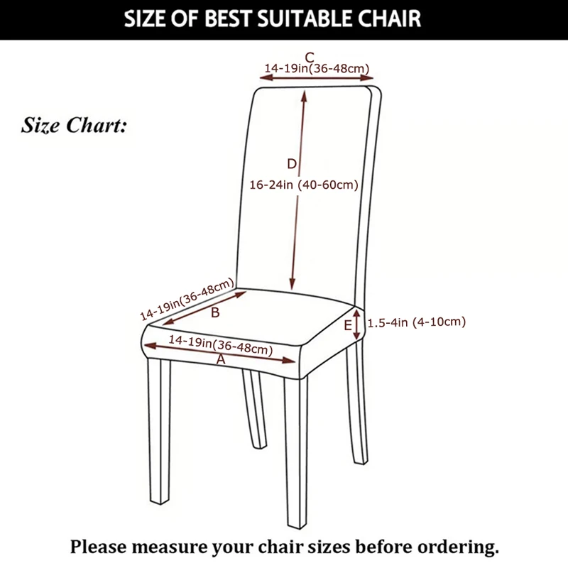 Чехлы на стулья обеденные декоративные чехлы для стульев спандекс универсальное упругое сиденье Чехлы стрейч для дома кухни отеля свадьбы офиса