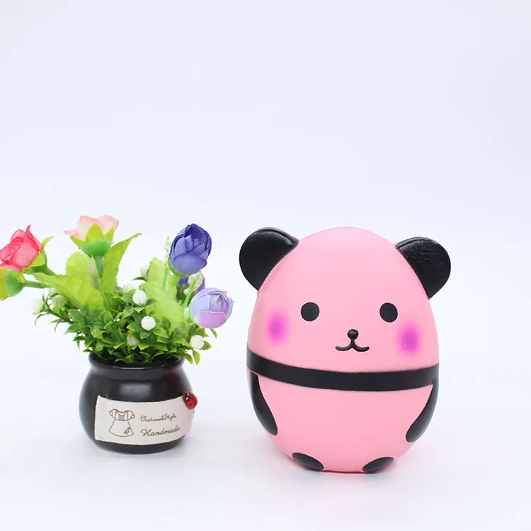 Panda powder Jumbo Kawaii Panda мягкий медленно поднимающийся креативный животный кукла мягкая сжимающая Игрушка хлеб аромат снятие стресса развлечение для детей Рождественский подарок - Цвет: Panda powder