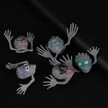 

10pcs Halloween Ghost Head Zombie Finger Head Set Finger Toy Finger Puppets Finger Doll Props Toy Finger Puppets (Random Style)