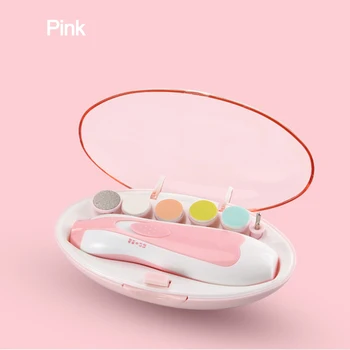 

6 in 1 Portable Safe Electric Nail Clipper Cutter Baby Nail Trimmer Manicure Pedicure Scissors Baby Kids Infant Nail Care Tools