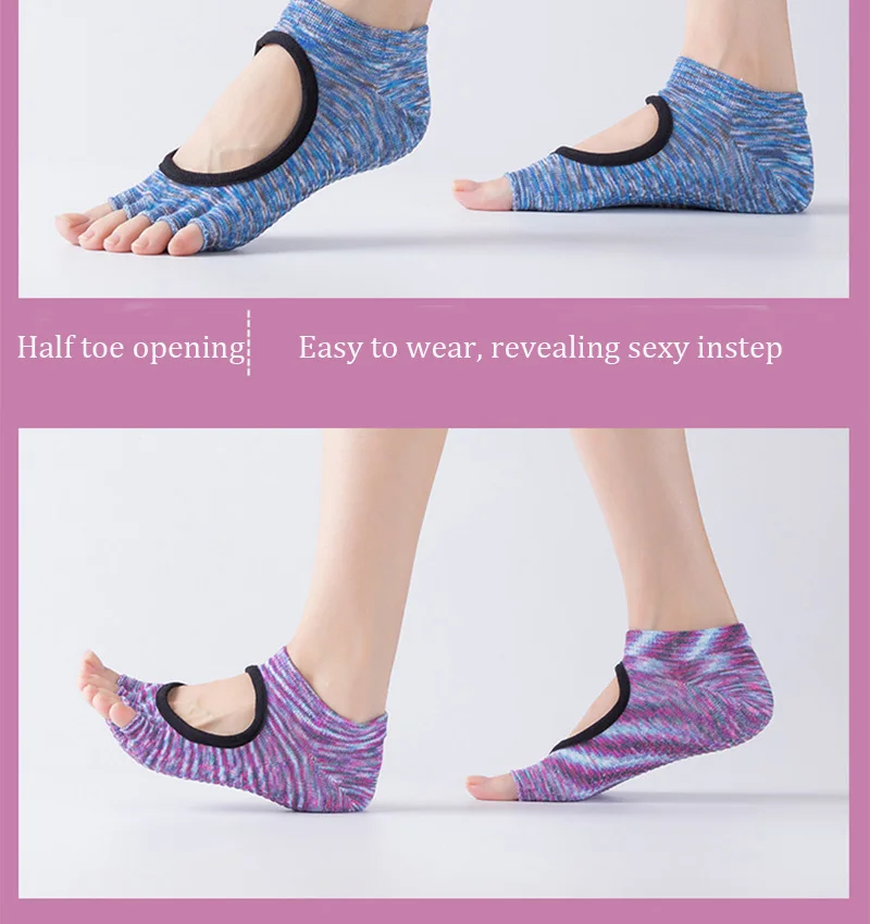 半趾露背瑜伽袜_06