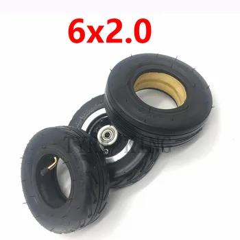 

6x2 Solid Tire 6 Inch Pneumatic Wheel for Electric Scooter Wheelchair F0 Cart 6*2 Explosion-proof Tyre