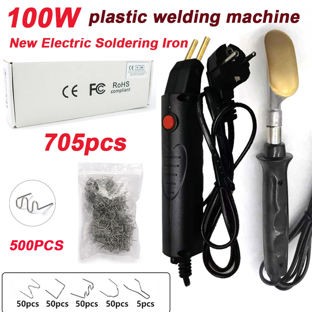 electric solder 100W Car Bumper Repair Plastic Welding Machine Kit Heat Gun Plastic Welder Garage Tool Plastic Soldering Iron Hot Stapler inverter arc welder