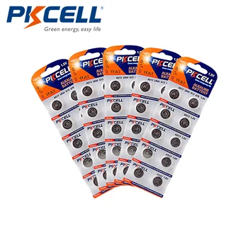 

PKCELL AG13 AG10 AG4 AG3 AG1 Button Coin BatteriesEach Model Total 5Cards Akaline Button Cell Battery Singel Use For watches