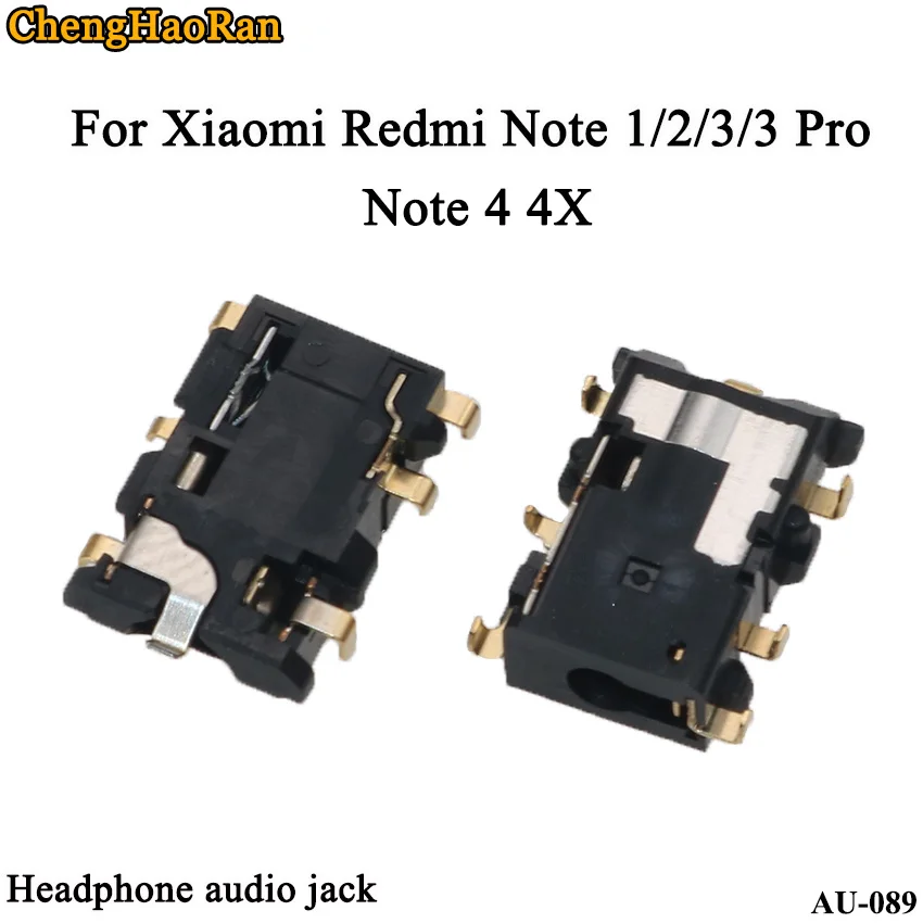 ChengHaoRan 2 шт./лот наушники разъем для наушников аудиоразъем Xiaomi Redmi Note 1 3 3Pro Note4