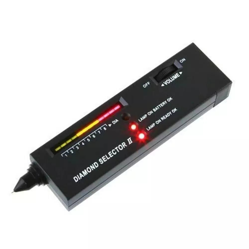 

Diamond Gems Tester Pen Portable Gemstone Selector Tool LED Indicator Accurate Reliable Jewelry Test Tool