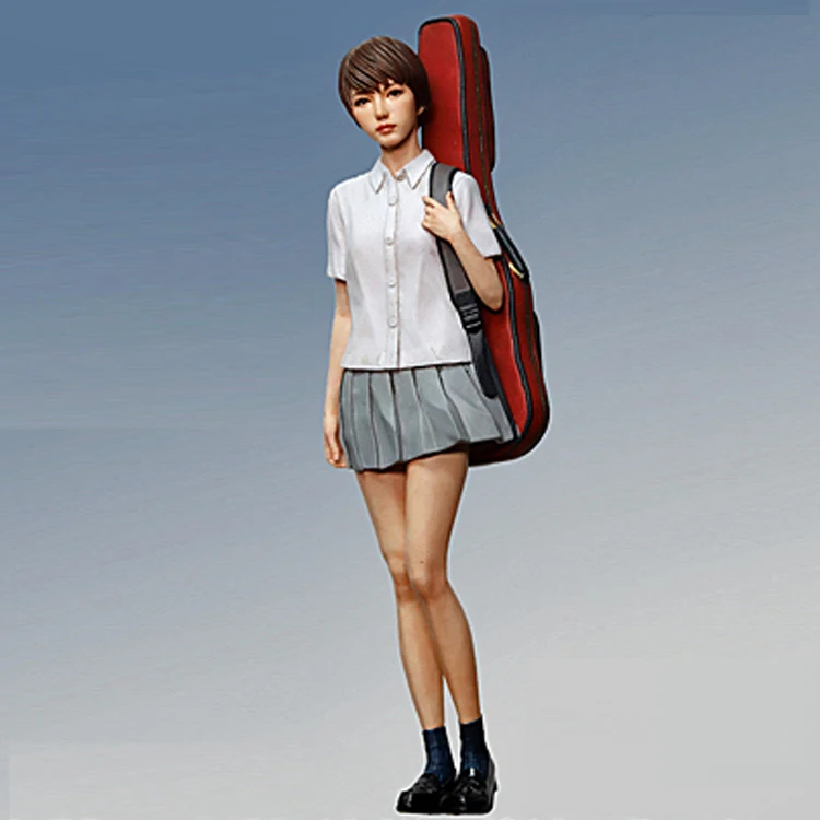 

1/20 Scale Unpainted Resin Figure Guitar girl collection figure