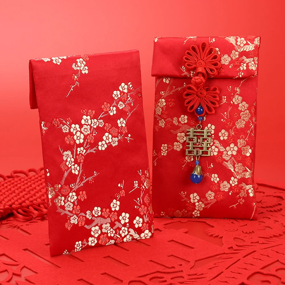 Красные конверты Hong Bao карман для денег Свадьба День рождения новоселье китайский год удача парча утолщенная Весенний фестиваль