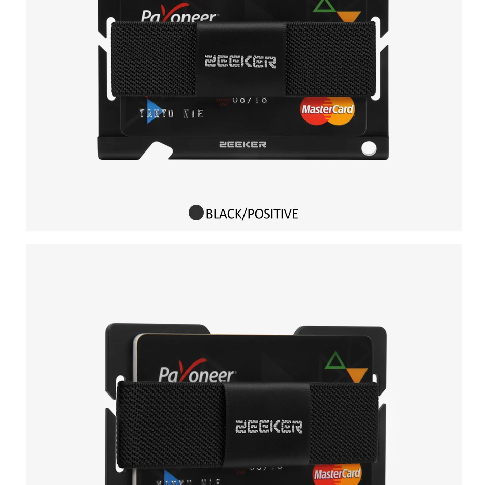 Минималистичный мужской кошелек RFID Блокировка Кредитная карта держатель короткий кошелек Бизнес передний карман бумажник металлический корпус для карт кардхолдер