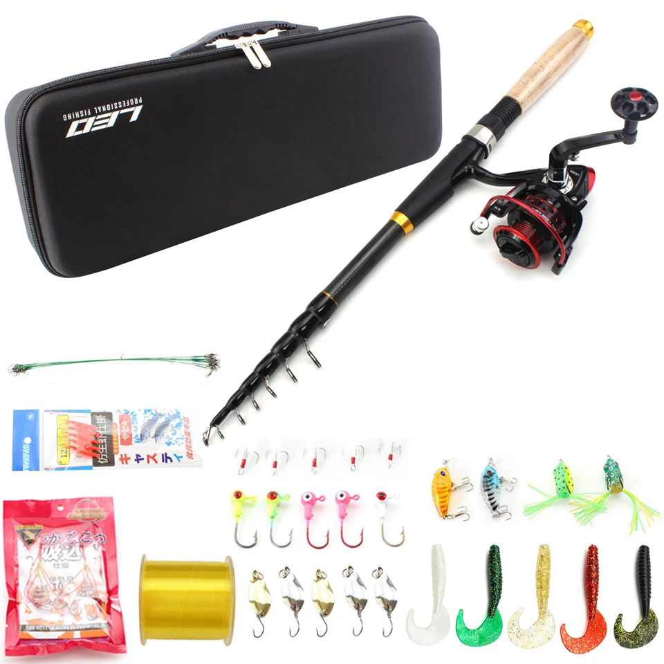 Vara de Pesca Conjunto com Carpa Iscas de Pesca Carretel Linha Combo Kits Completos Molinete Pesca Flutuador Ganchos Enfrentar 1.8m-3.0m 3 kits completos molinete conjunto com carpa iscas