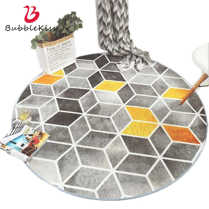 Bubble Kiss Geometric Printed Carpets For Living Room Nordic Style Bedroom Decor Anti-Slip Floor Mat Kids Large Area Rug | Дом и сад