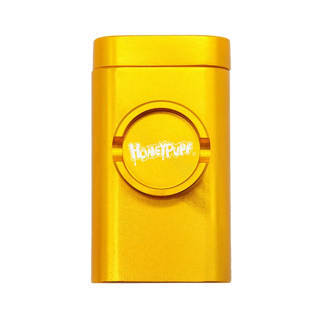 Aluminum Grind Case Pinch Hitter & Grinder Combo Tobacco Grinder Dugout Pipe Case With Storage Room Case Smoking Pipe All In One