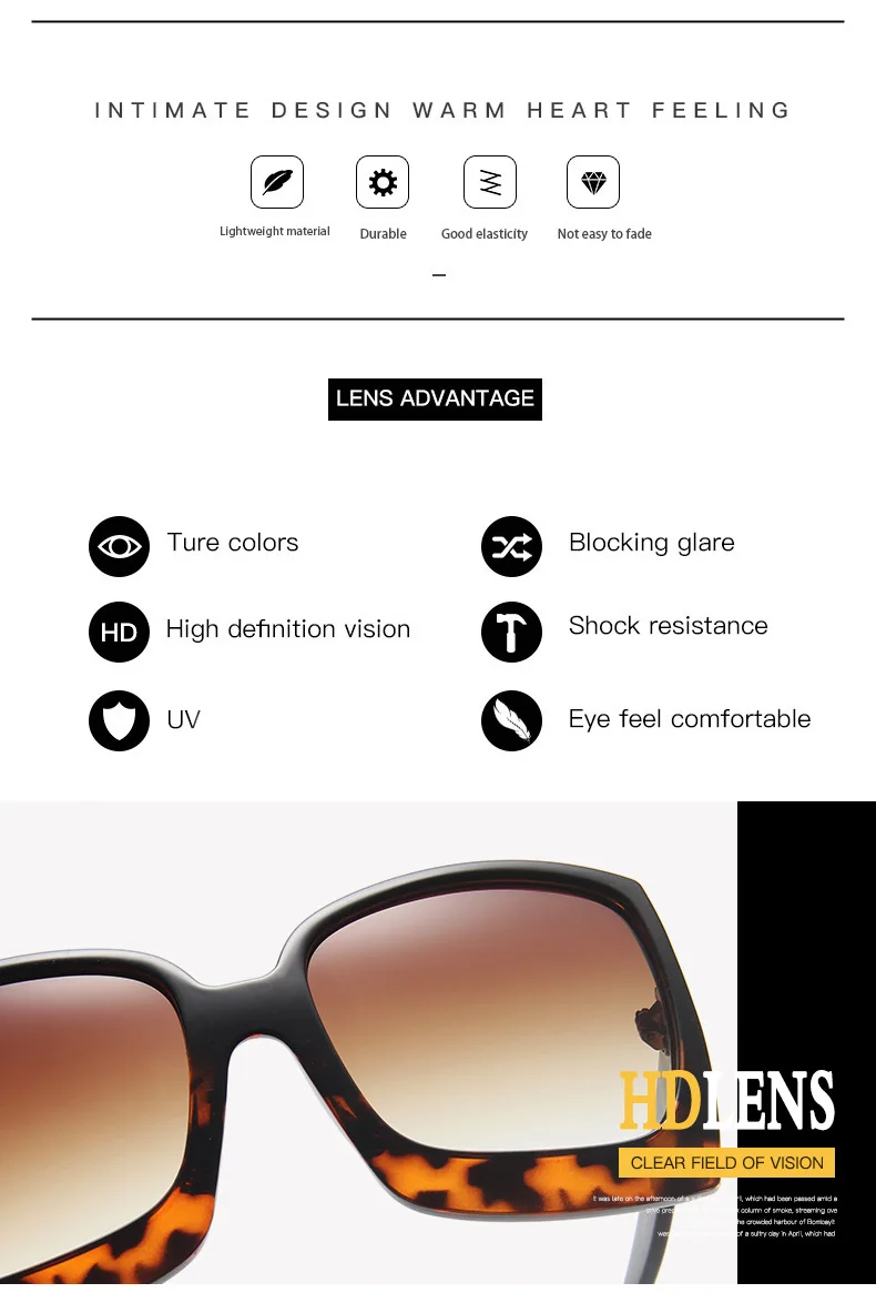 New Fashion Women's Sunglasses 2021 trend Square Sunglasses Female Designer Vintage Retro Sun Glasses For Women Gradient Classic (2)