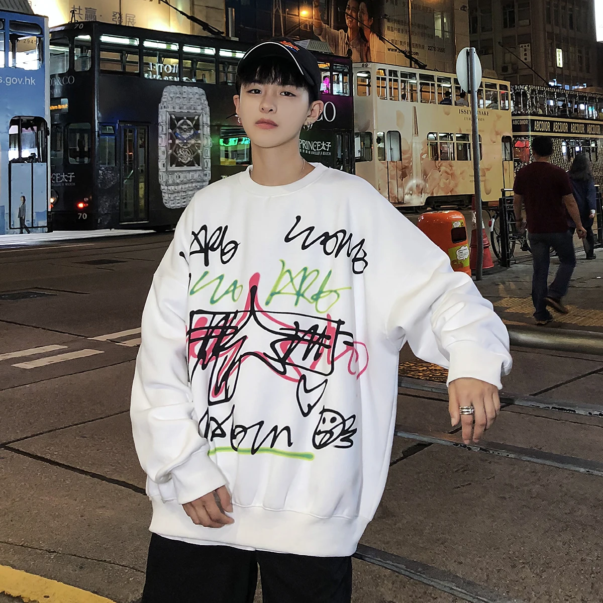 white Chandal Hombre Completo High Street теплые женские и мужские толстовки с капюшоном повседневные мужские пуловеры с принтом разноцветные Модные женские толстовки - Цвет: white