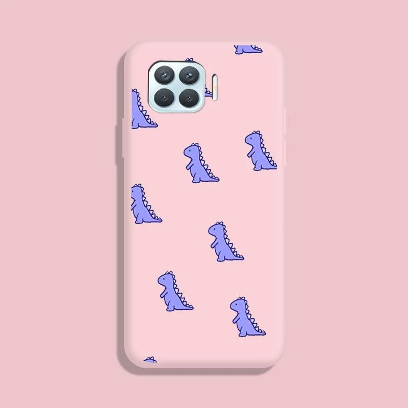 Dinosaur TPU Soft Shell For OPPO F17 Pro A93 4G Case Silicone Personality Tide Case For OPPO Reno 4 Lite Case Cute Fundas oppo flip cover Cases For OPPO