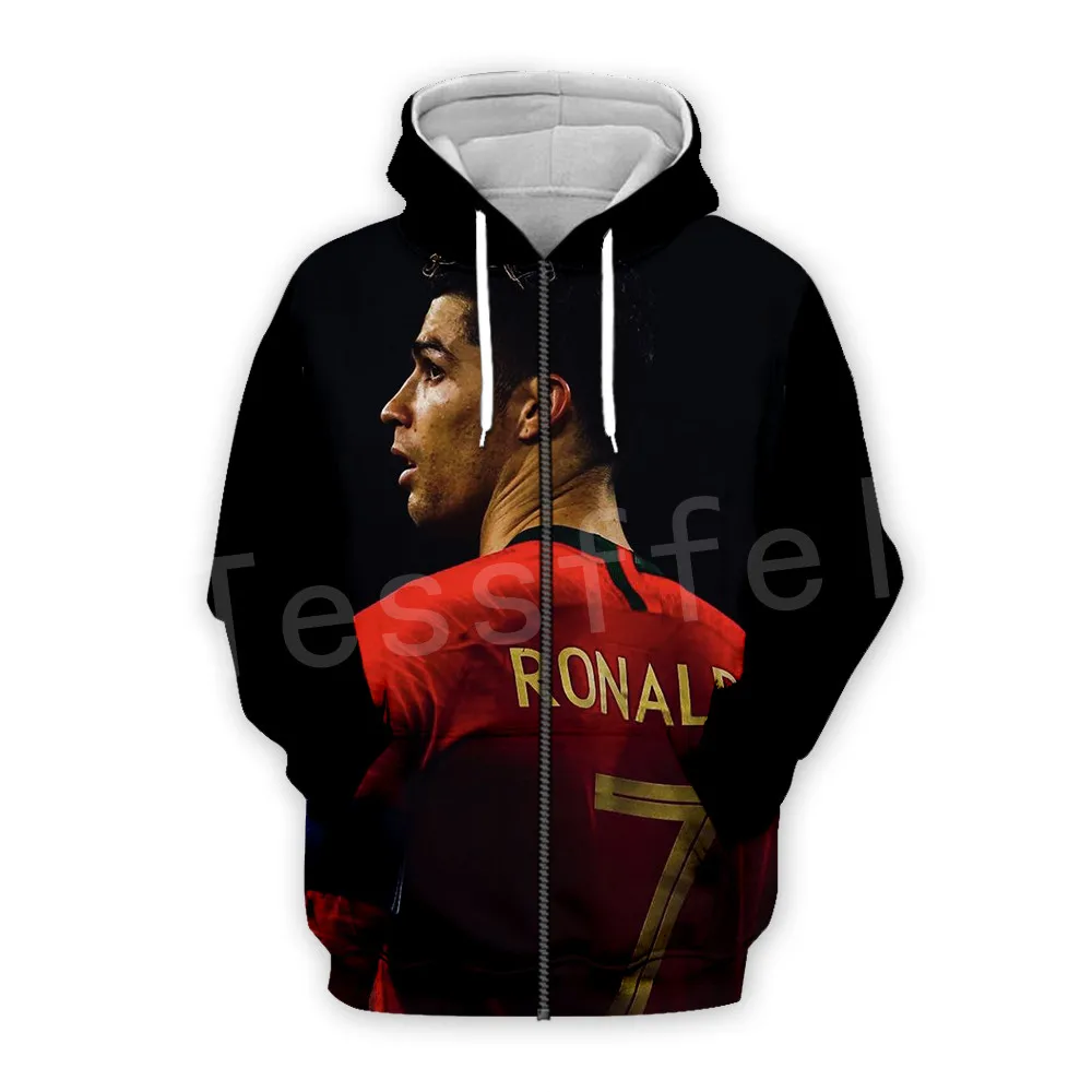 just picture Tessffel Cristiano Ronaldo, спортивный костюм для фитнеса, новая мода, 3D Толстовка с капюшоном/Толстовка/куртка/Мужская Женская S-12 - Цвет: just picture
