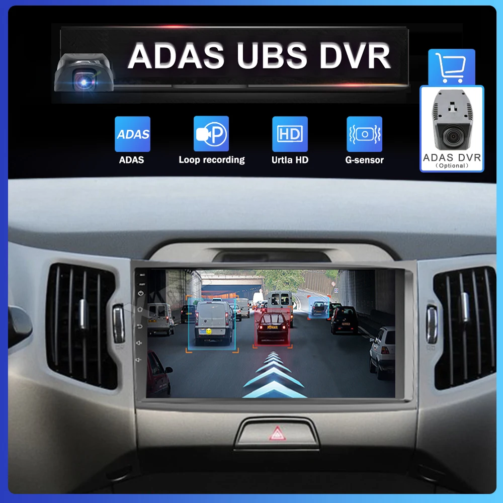  2Din Android 9.0 DSP auto Radio Multimedia Video Player GPS navigation for KIA Sportage 3 2010 2011