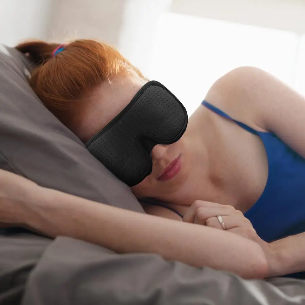 3D воздухопроницаемые накладки для глаз затемненные стерео сна усталость-снятие Noseless защита глаз памяти хлопок патч для глаз