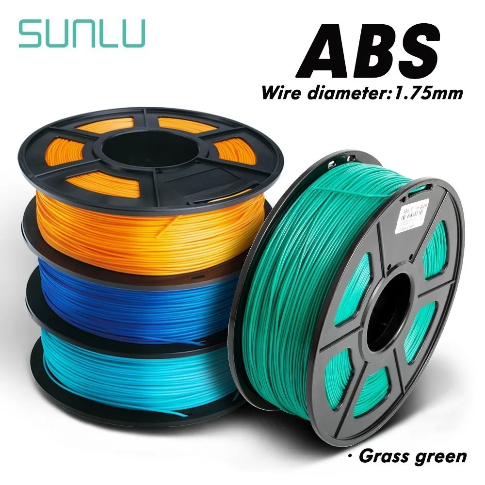 

SUNLU 3D Printer Filament 1.75mm ABS 1kg 2.2lbs With Spool Plastics ABS 3D Printer Filament Welding Rod With Delicate Packing